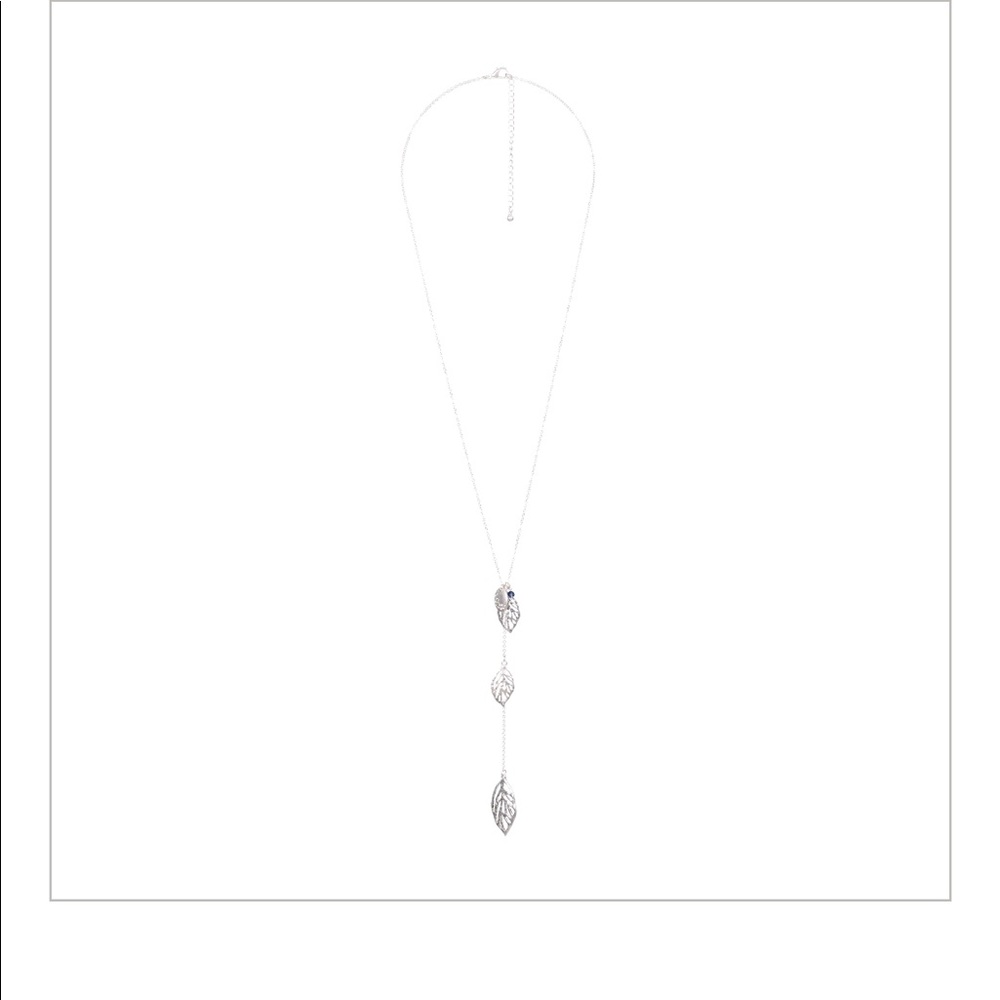 Liah Leaf Charm Necklace